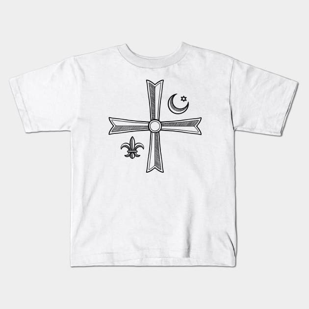 Knights Of Lazarus Discovery Of Witches Kids T-Shirt by OccultOmaStore